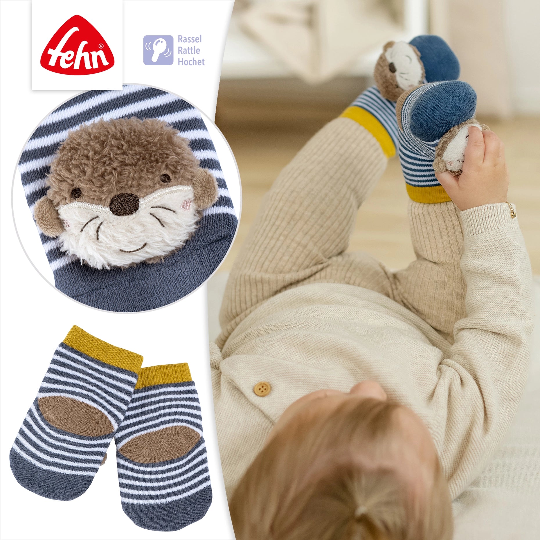Rassel Socken Otter