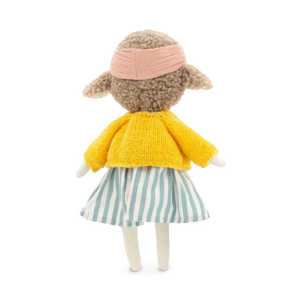 Kuscheltier - Zoe das Schaf m. Streifenkleid