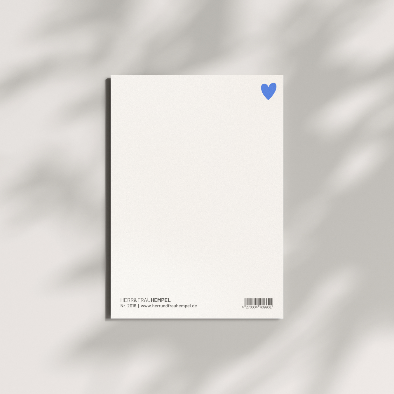 Postkarte - LIEBE blau-rosa