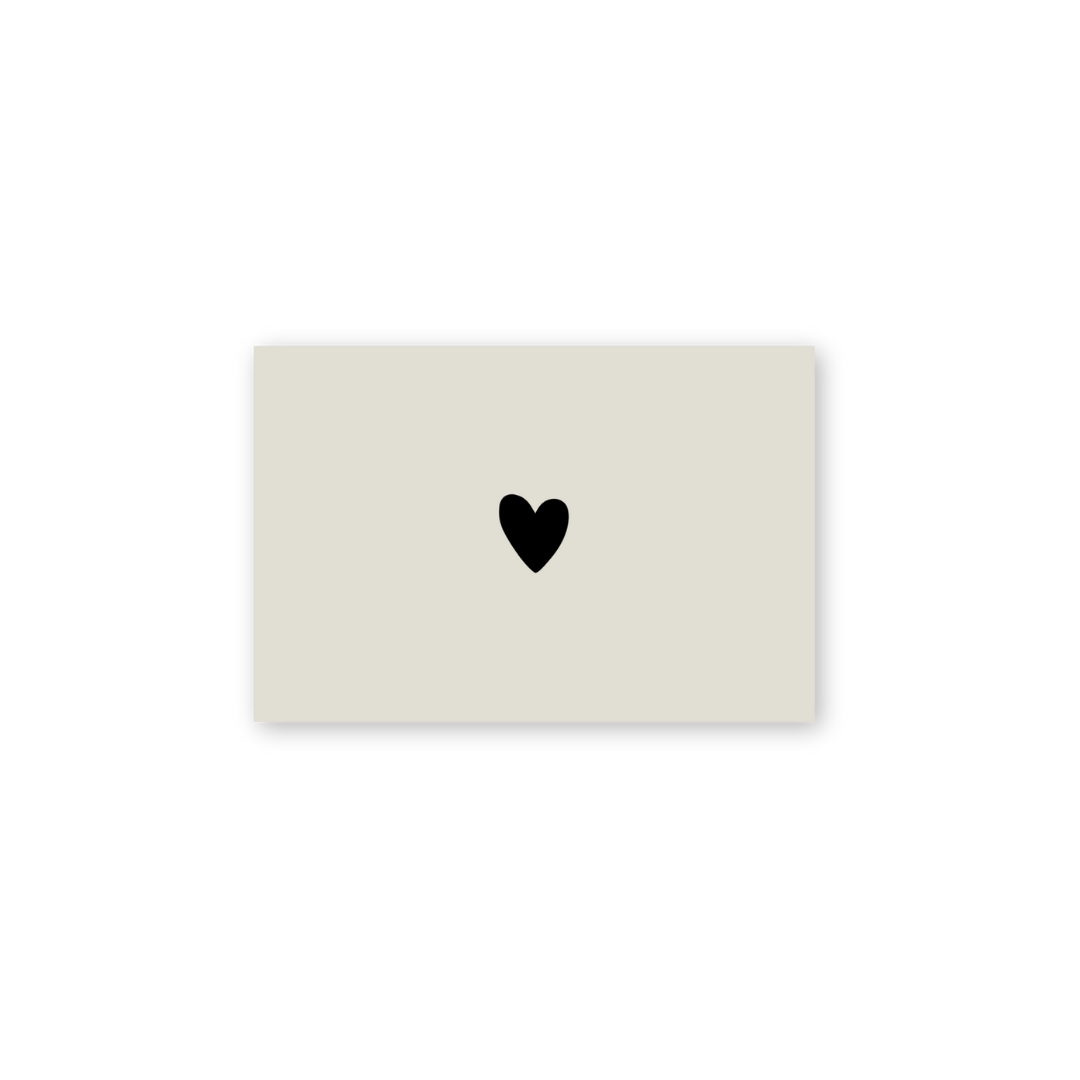 Mini-Postkarte - Herz