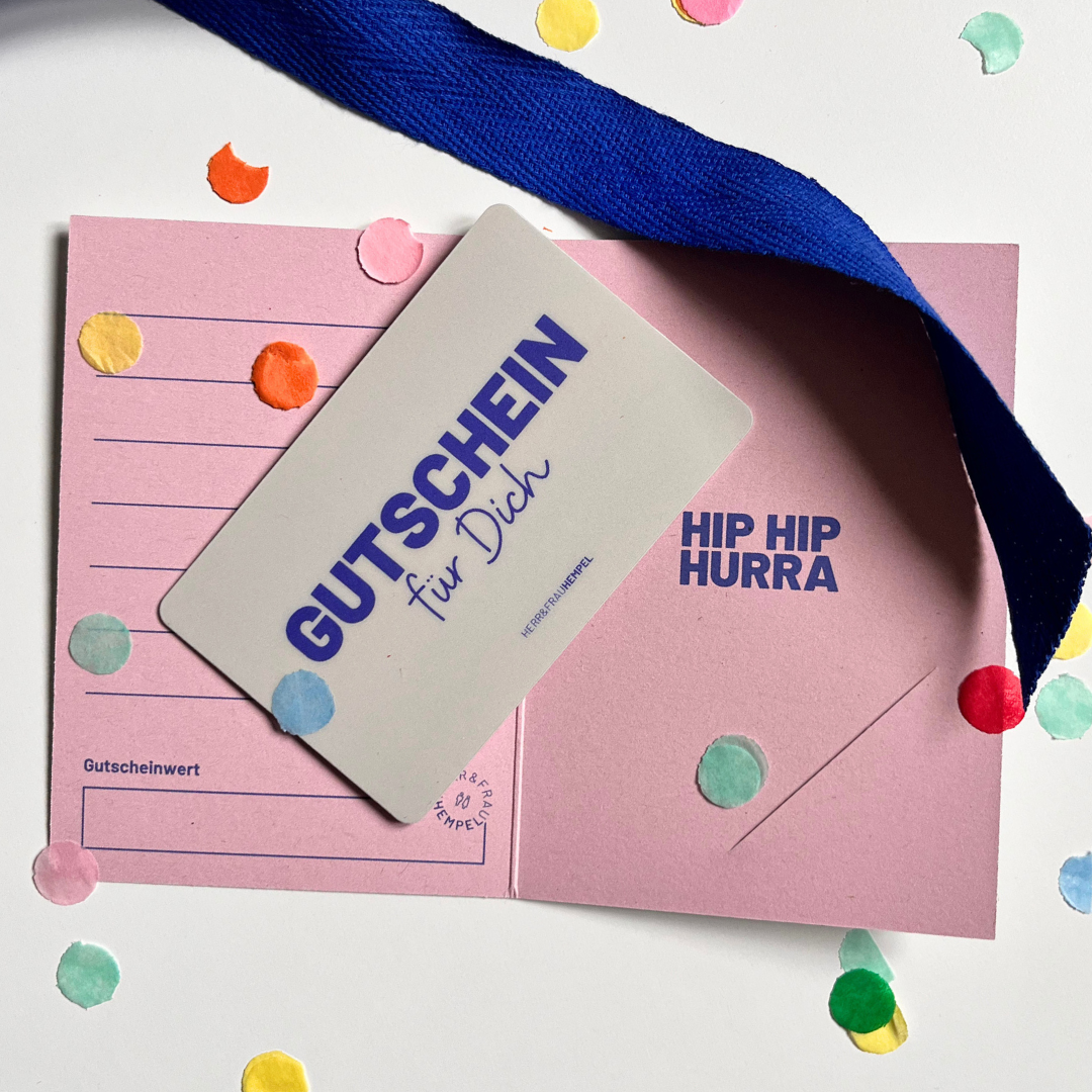 HERR&FRAUHEMPEL GESCHENKGUTSCHEIN per Post