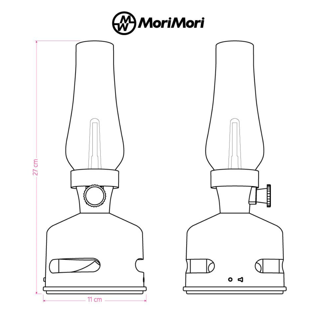 LED LATERNE MIT MUSIK