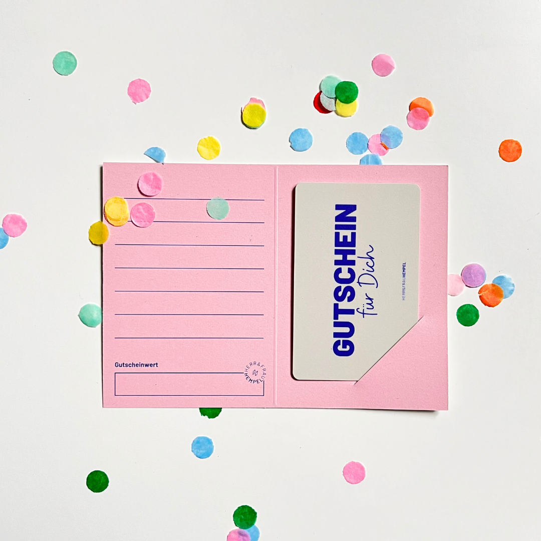 HERR&FRAUHEMPEL GESCHENKGUTSCHEIN per Post