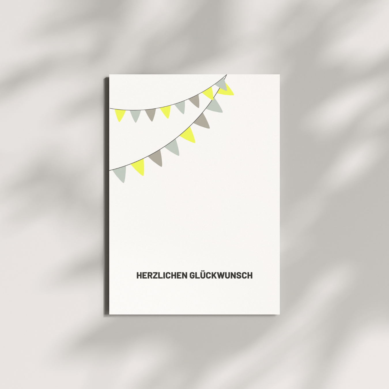 Postkarte - HERZLICHEN GLÜCKWUNSCH