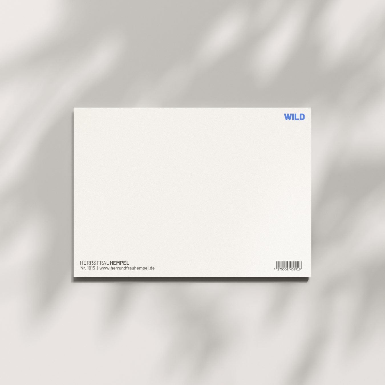 Postkarte - Leo blau-rosa