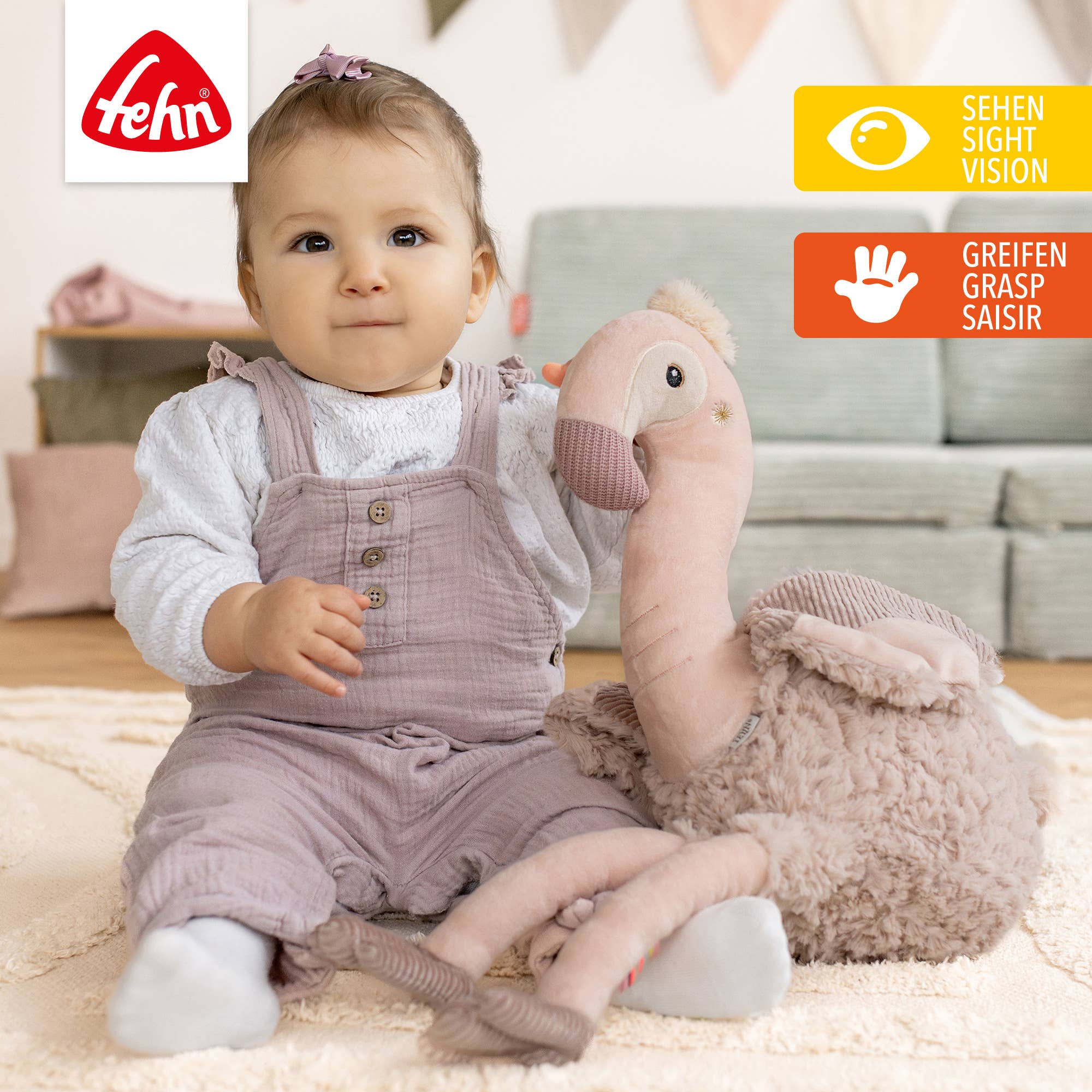 Kuscheltier Flamingo