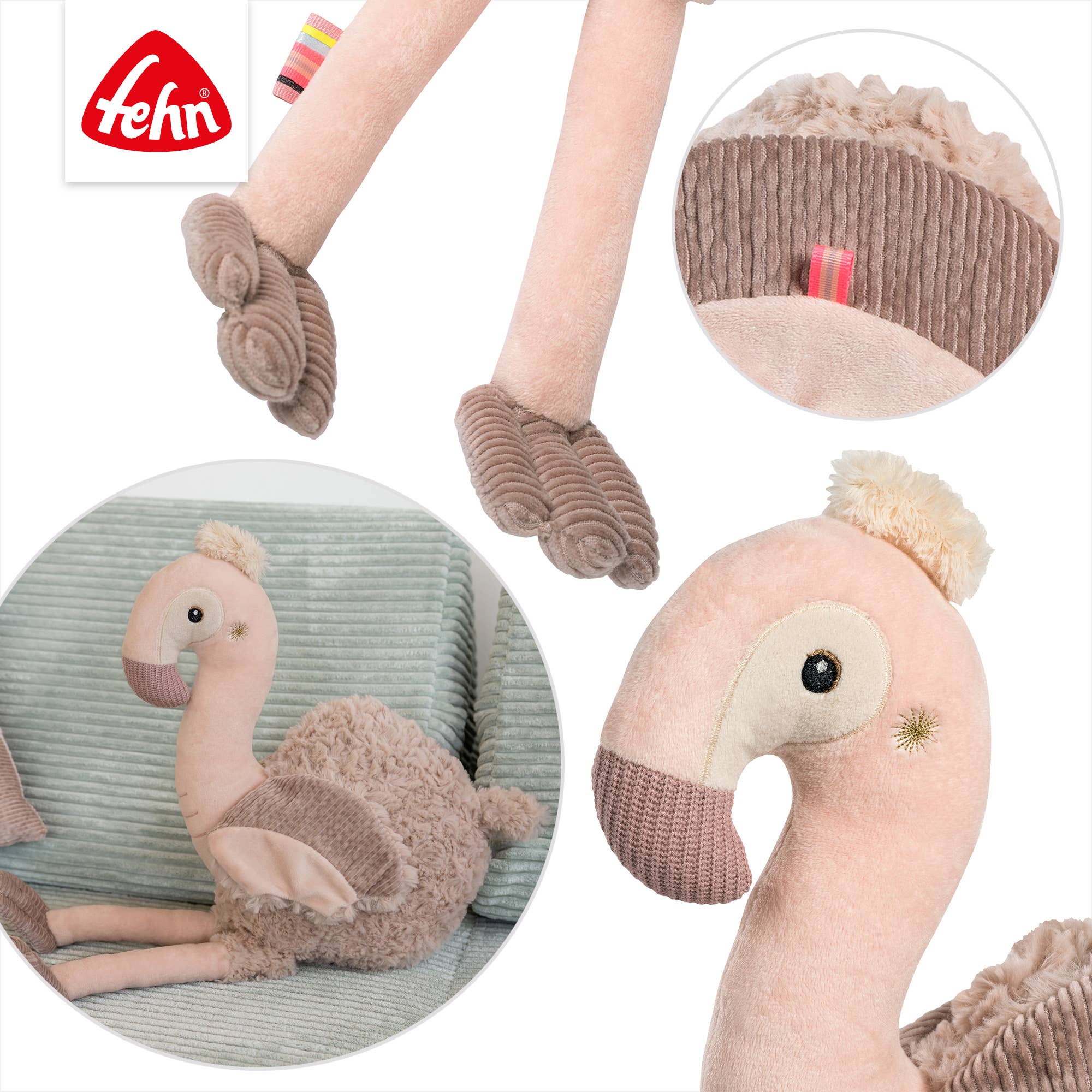 Kuscheltier Flamingo