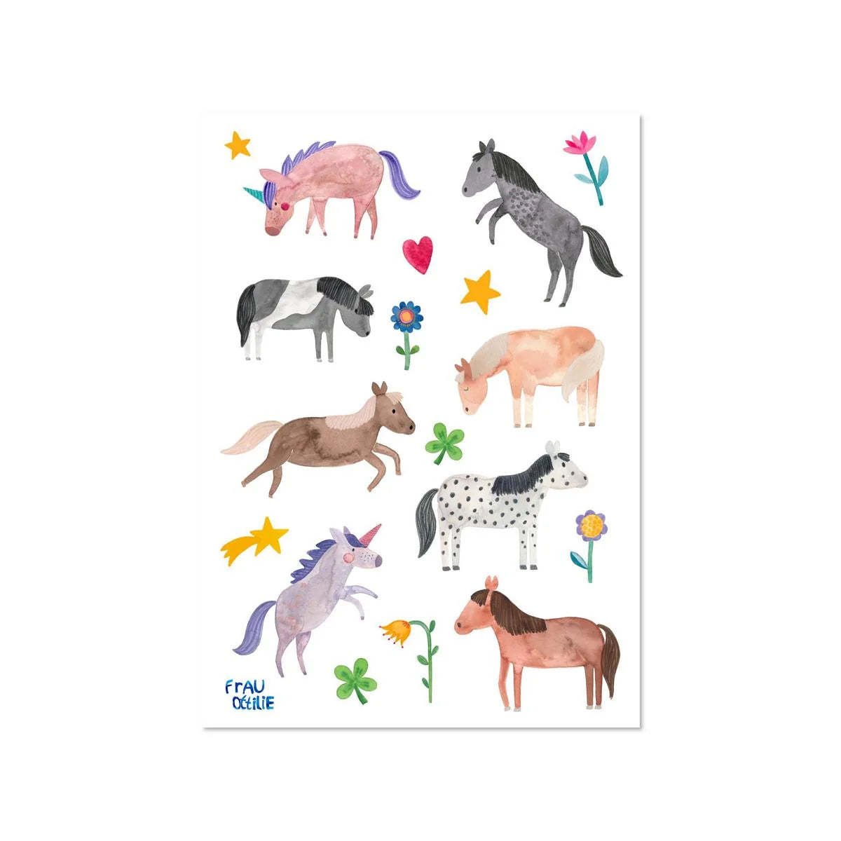 Spülmaschinensticker - Pferde