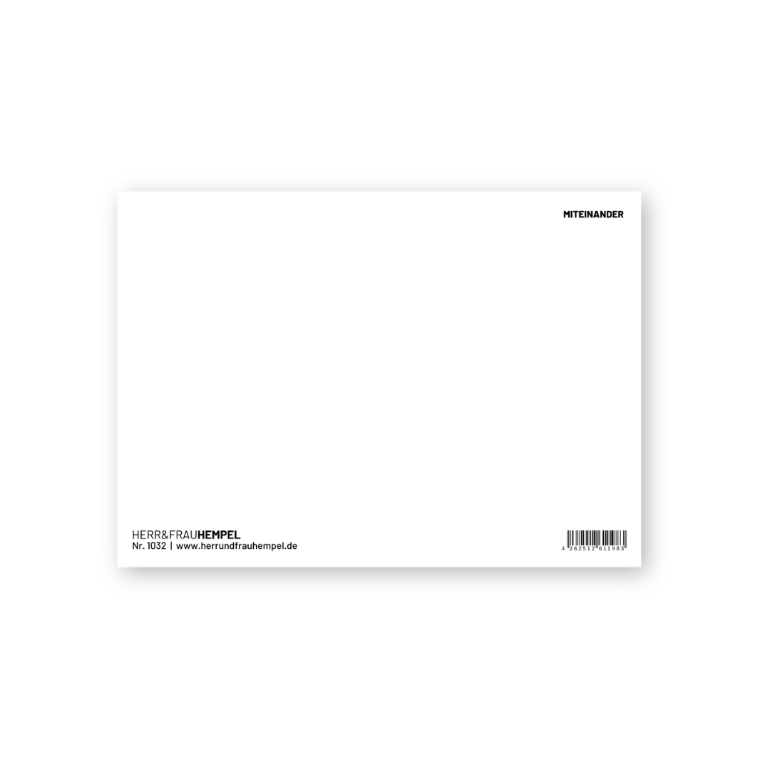 Postkarte - MITEINANDER