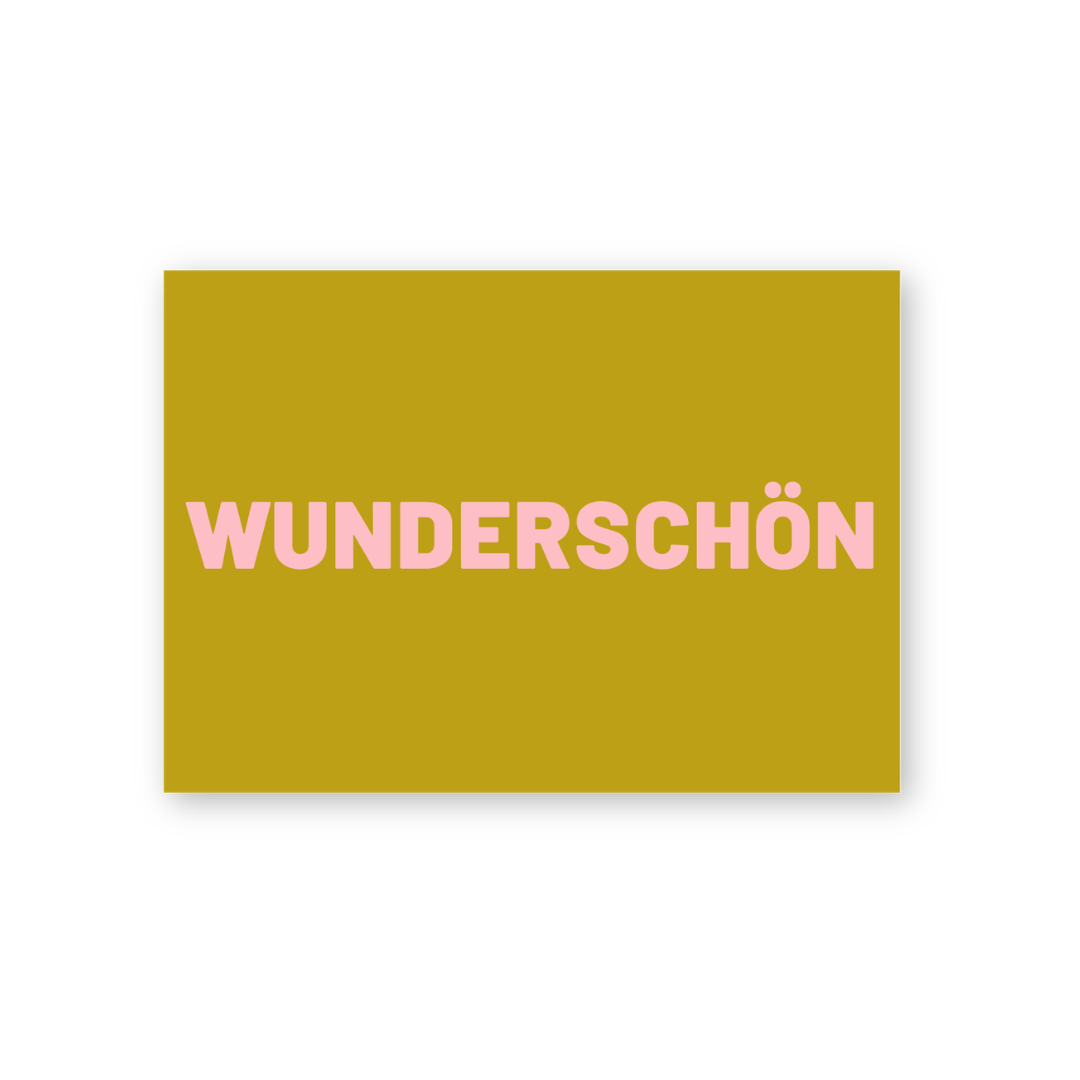 Postkarte - WUNDERSCHÖN