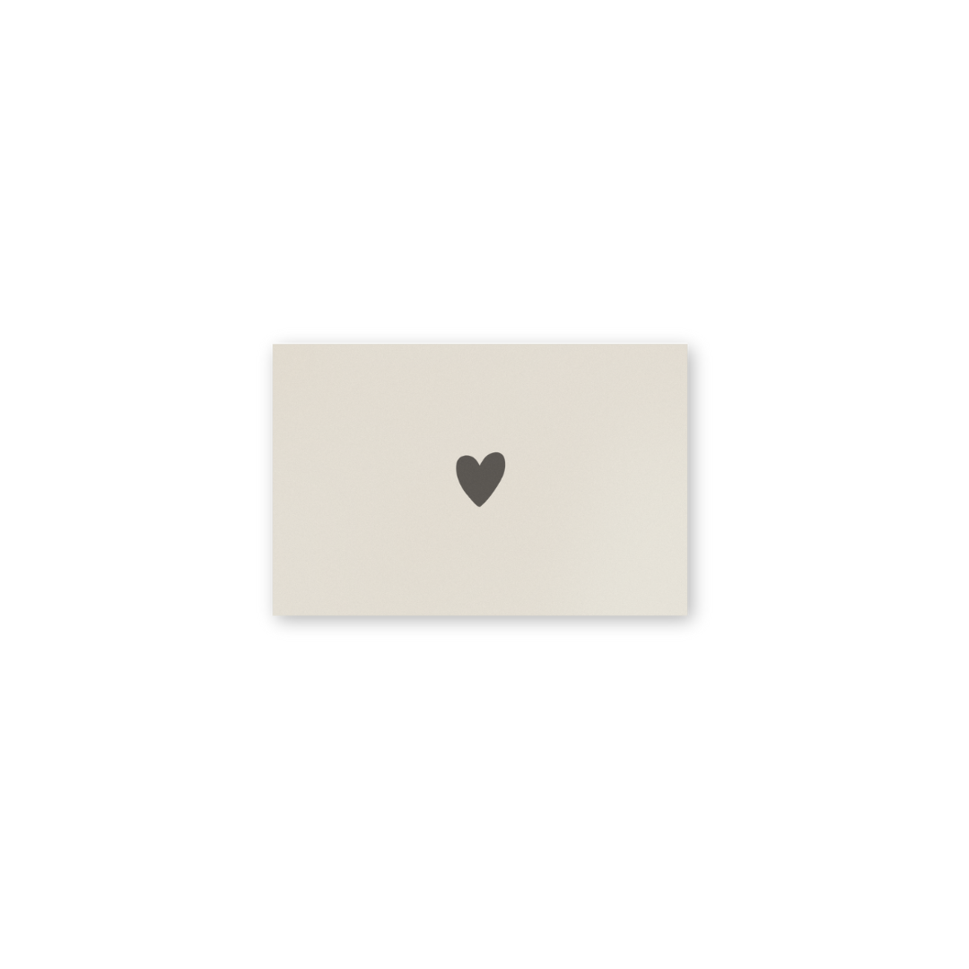 Mini Postkarte - Herz