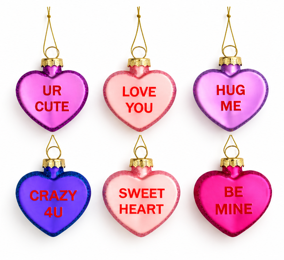 Glasschmuck Talking Hearts 6er Set