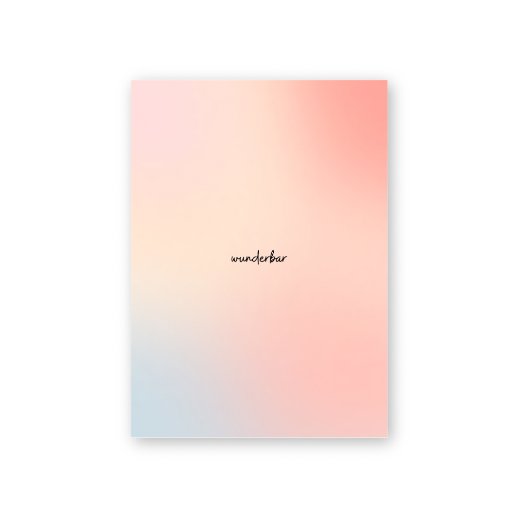 Postkarte - wunderbar
