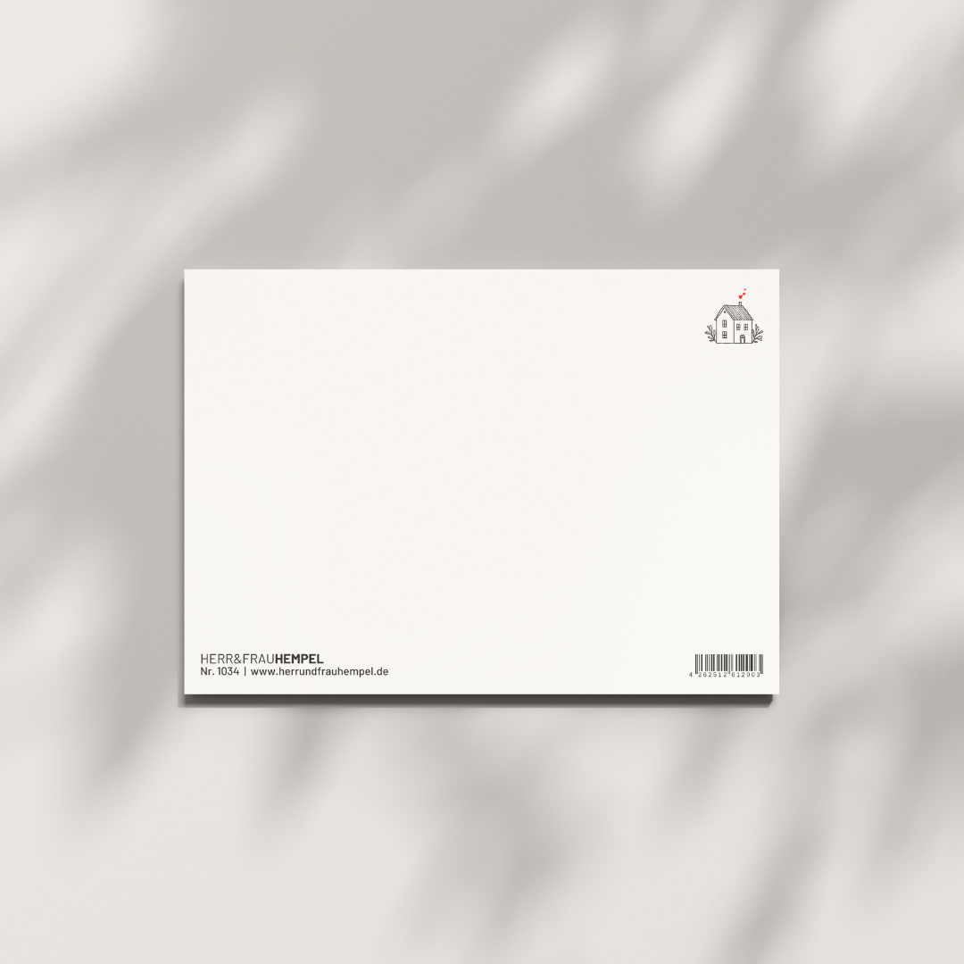 Postkarte - ZUHAUSE