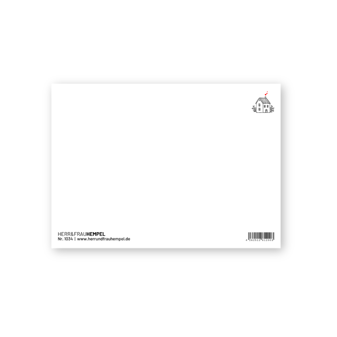 Postkarte - ZUHAUSE