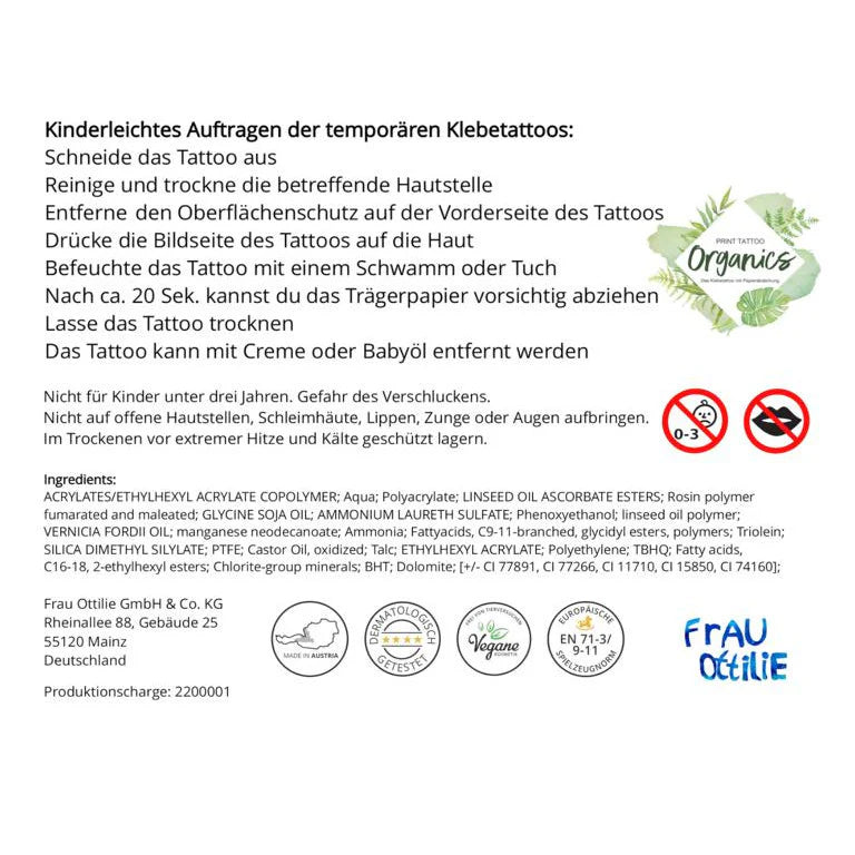 Kindertattoos - Weltraum