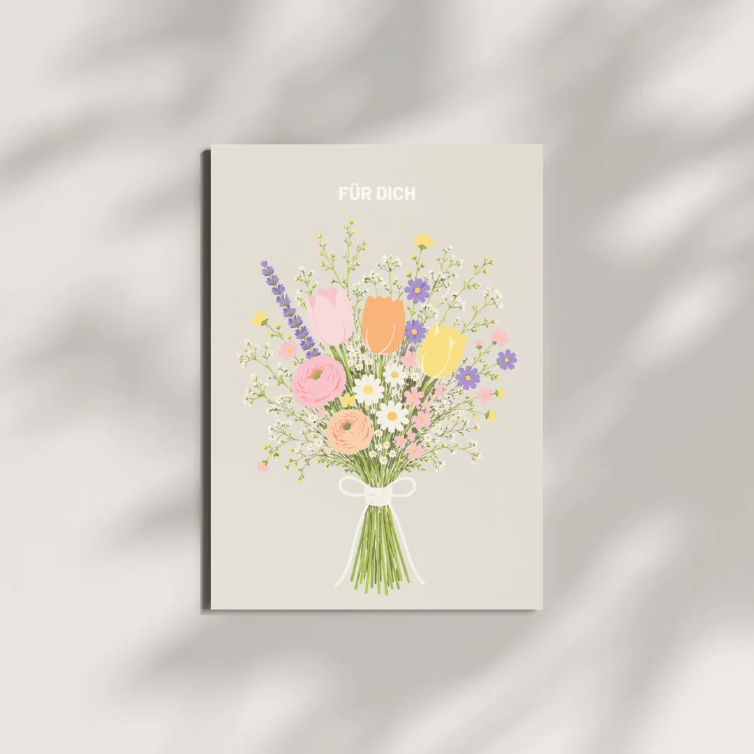Postkarte - Blumenstrauß