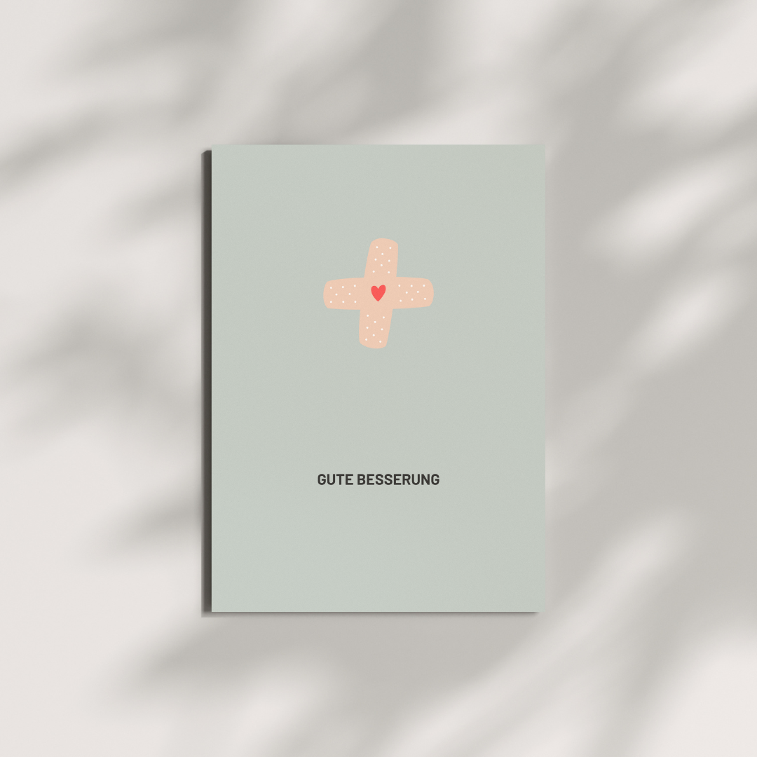 Postkarte - GUTE BESSERUNG