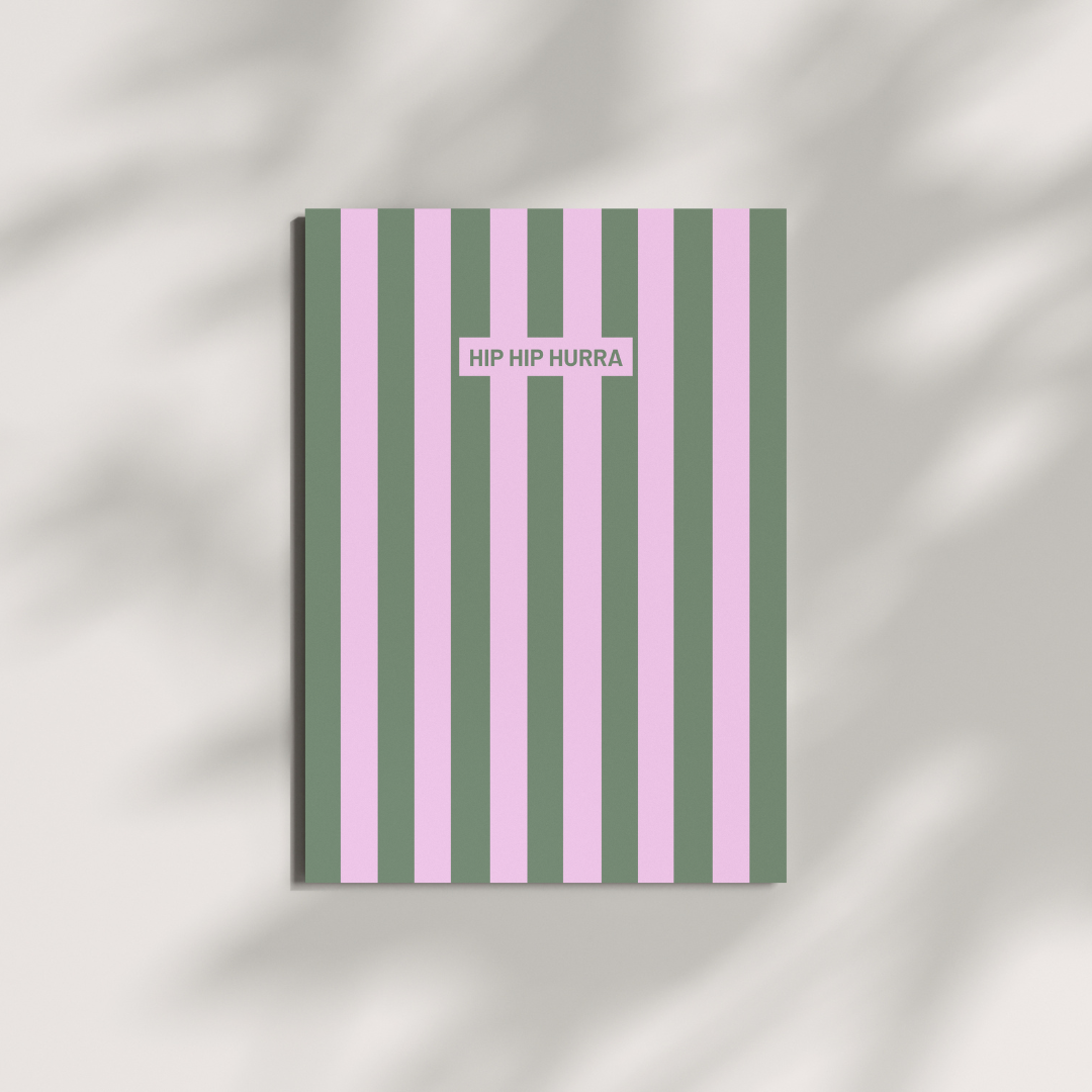 Postkarte - HIP HIP HURRA