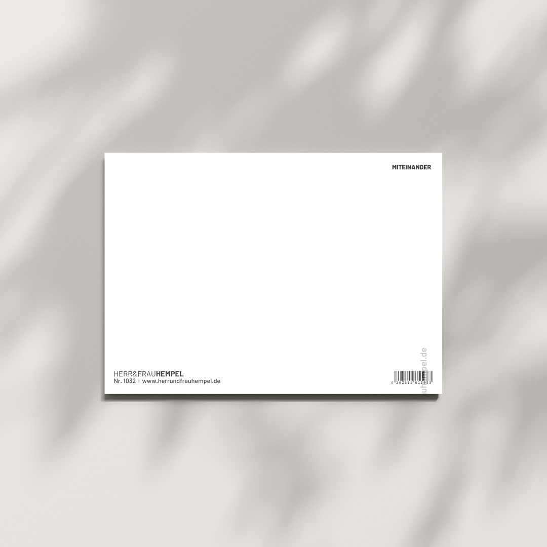 Postkarte - MITEINANDER