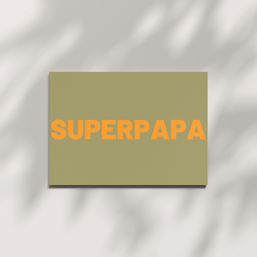 Postkarte - SUPERPAPA