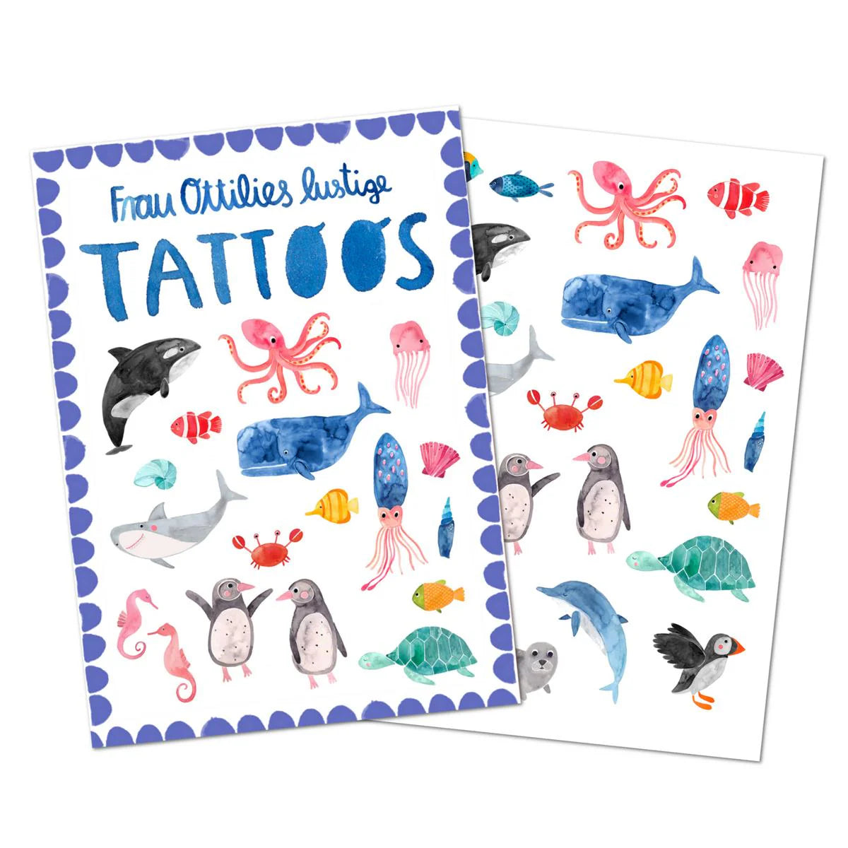 Kindertattoos - wildes Meer