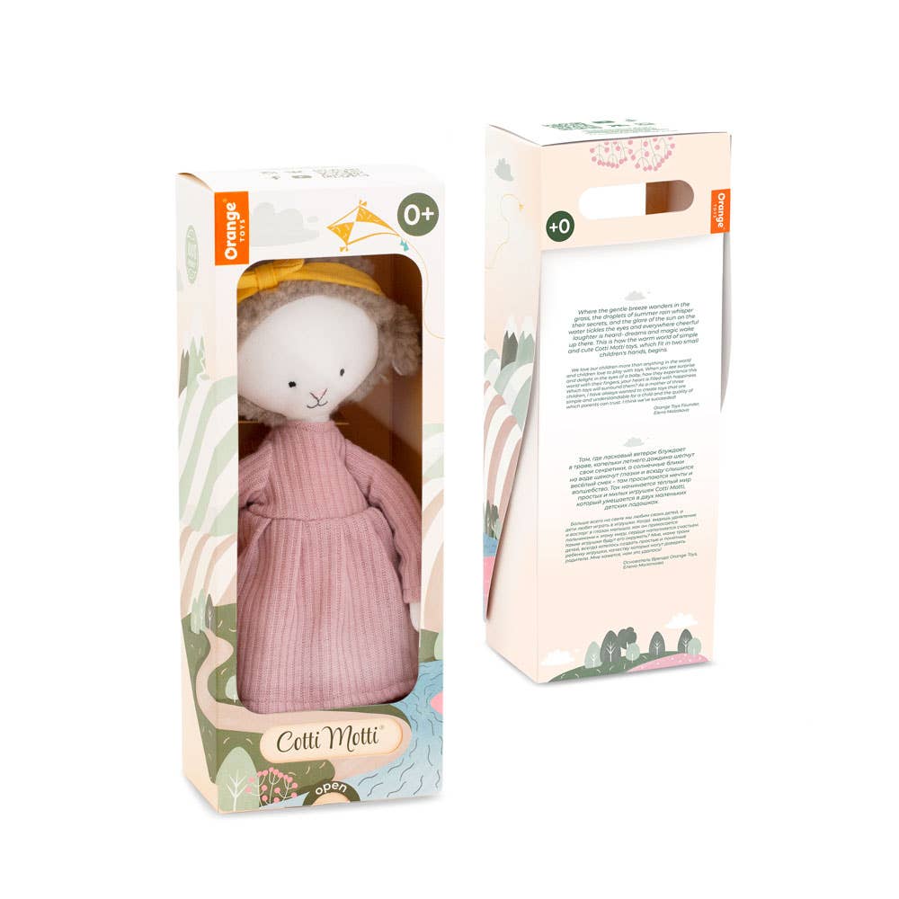 Kuscheltier - Zoe das Schaf m. rosa Kleid