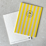 Postkarte - StreifenSmiley