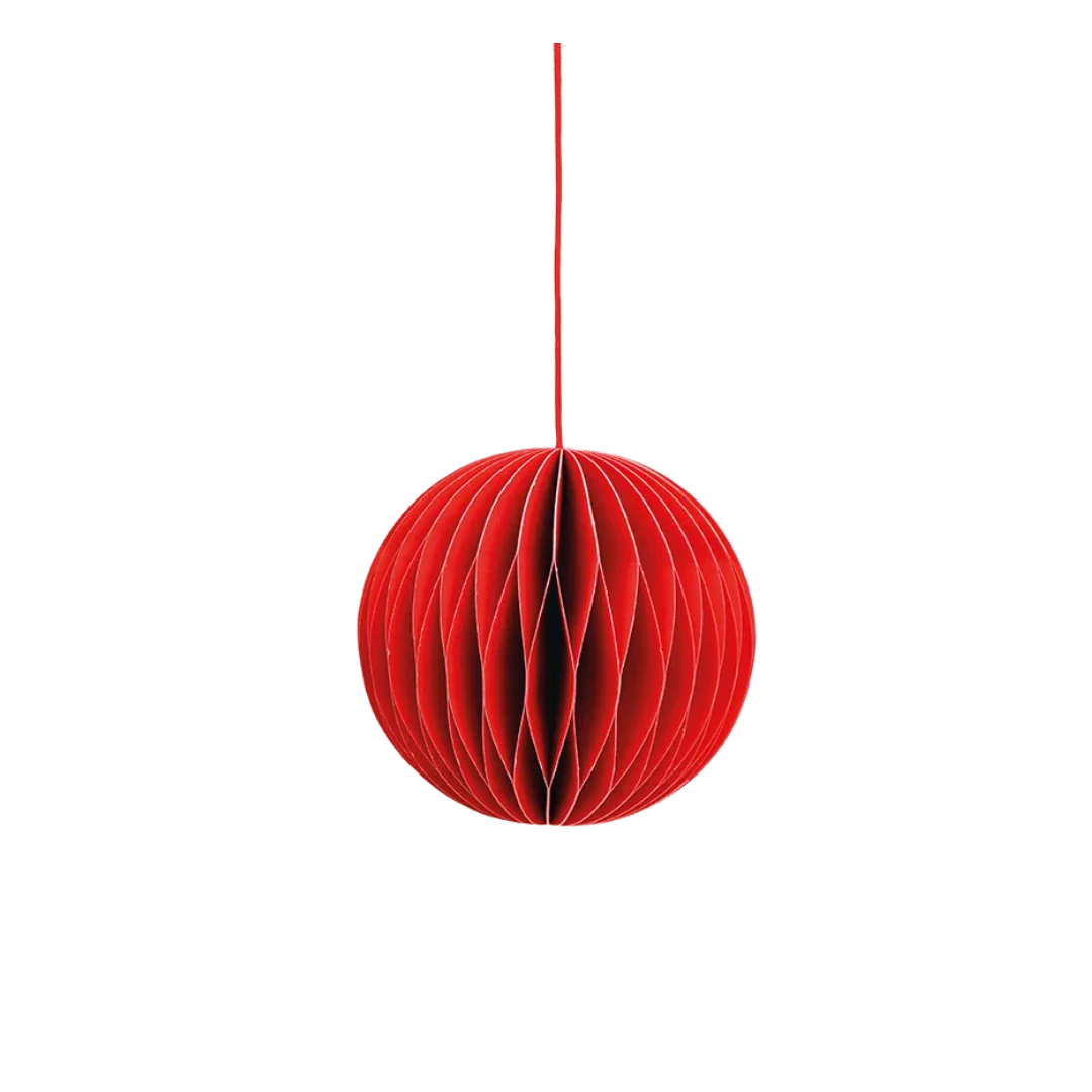 6er Set Weihnachtskugel aus Papier