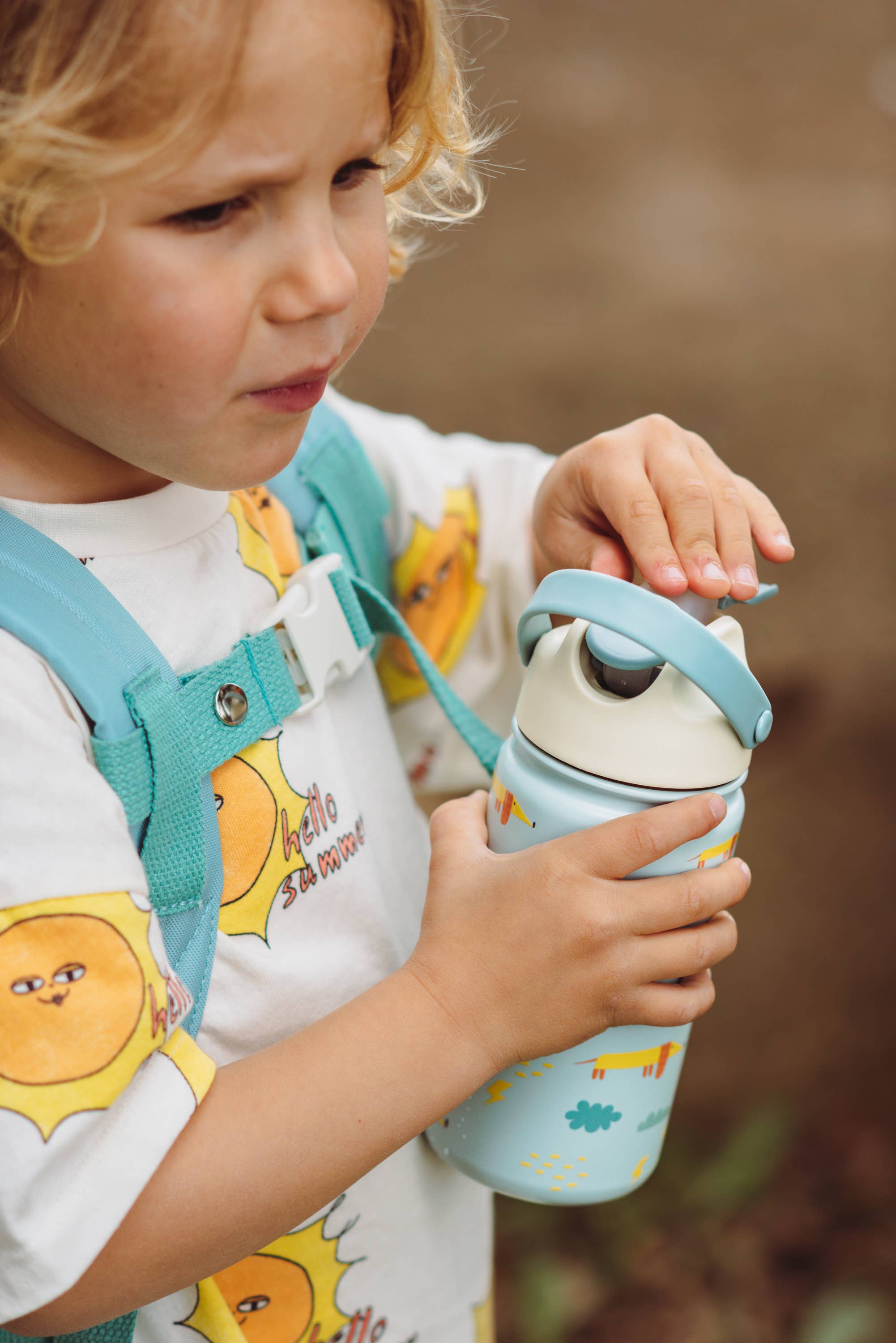 Isolierte Kinderflasche aus Edelstahl Teckel