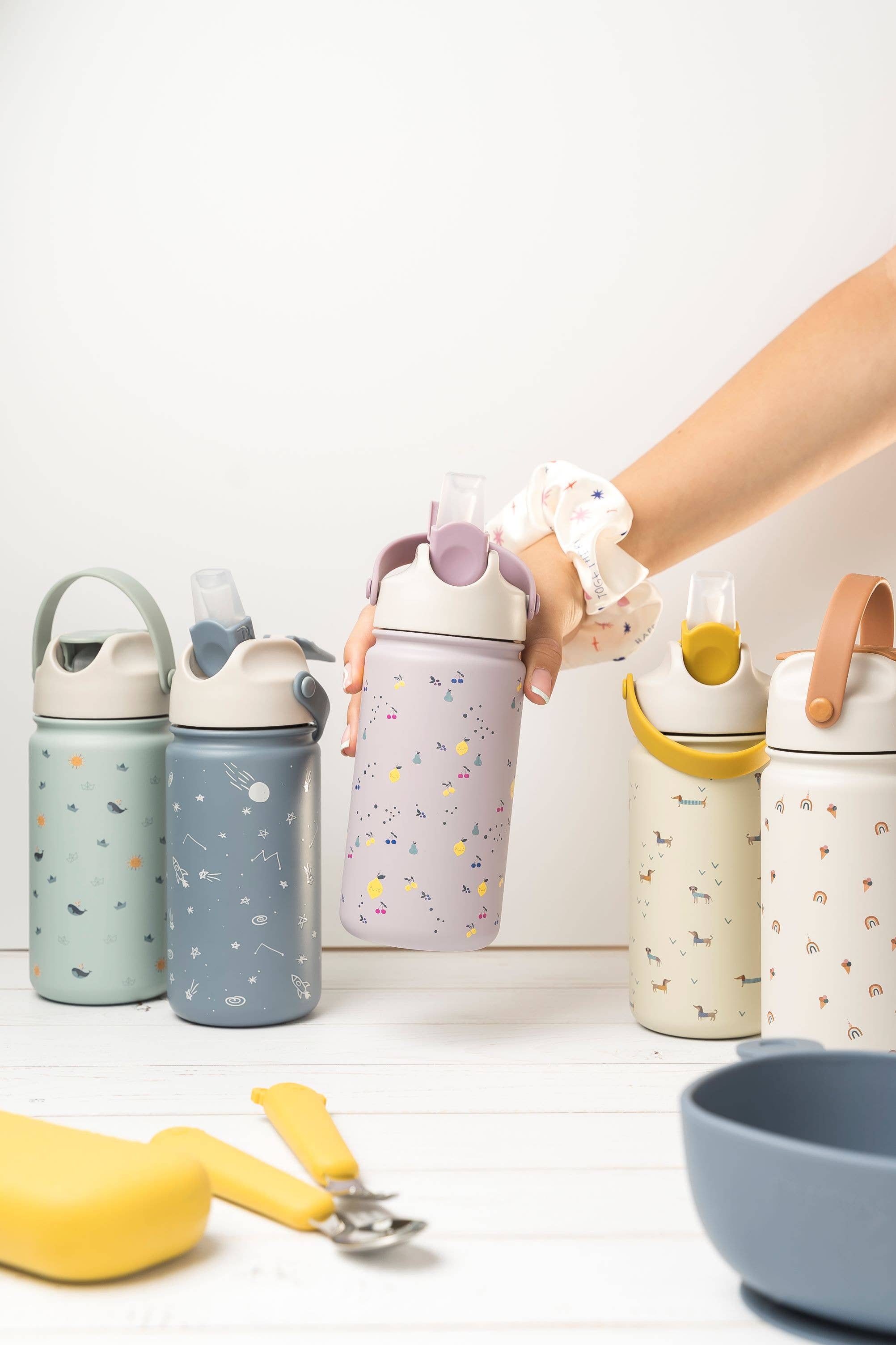 Isolierte Kinderflasche aus Edelstahl Teckel