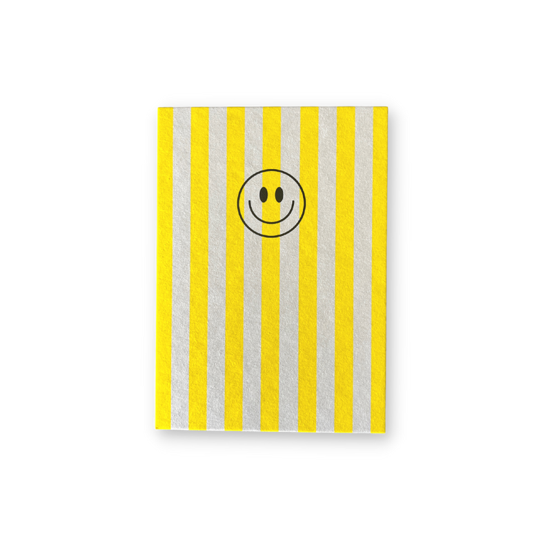 Postkarte - StreifenSmiley