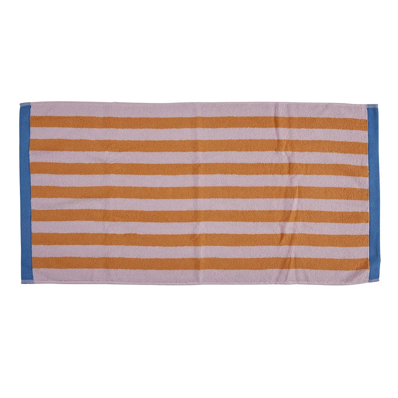 gestreiftes Handtuch 50x100