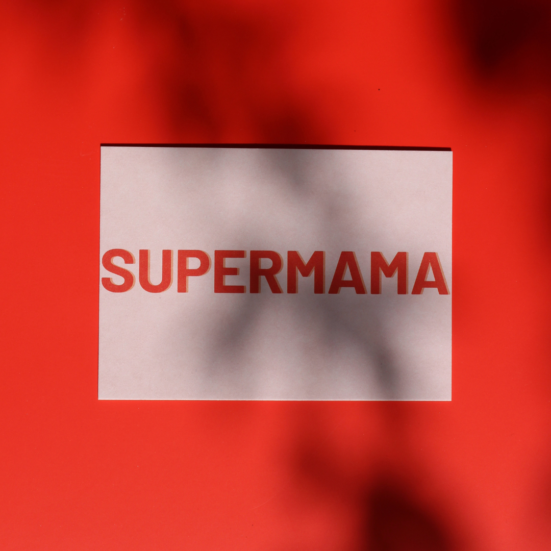 Postkarte - SUPERMAMA