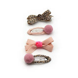 4er Set Haarspangen `pretty girl`