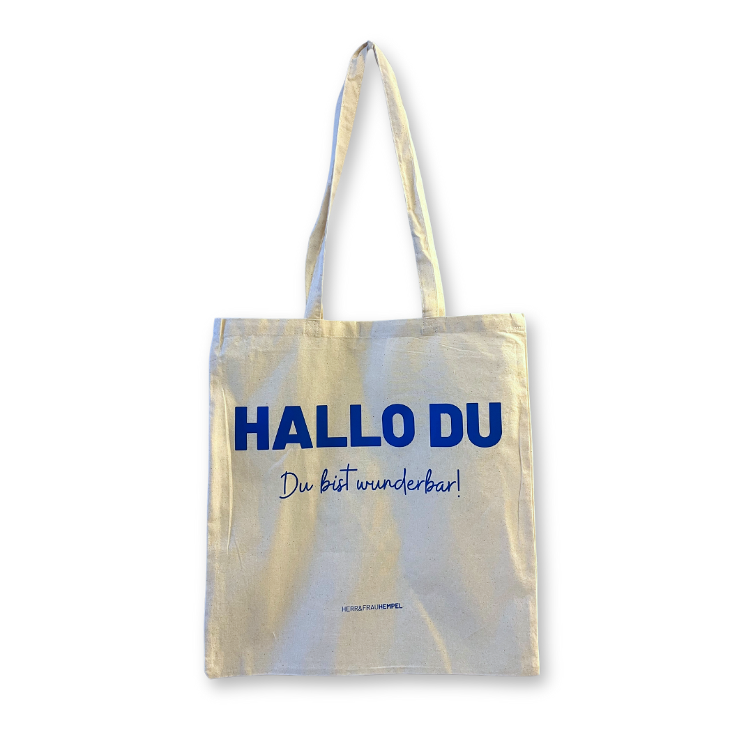 Baumwollbeutel HALLO DU