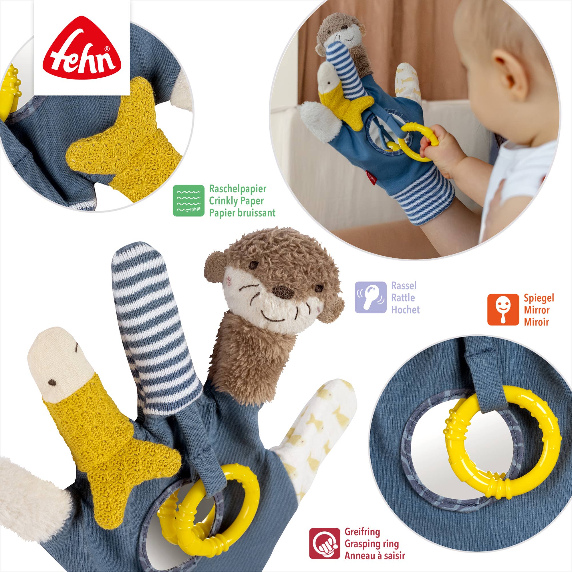Spielhandschuh Otter - Fingerpuppen-Handschuh