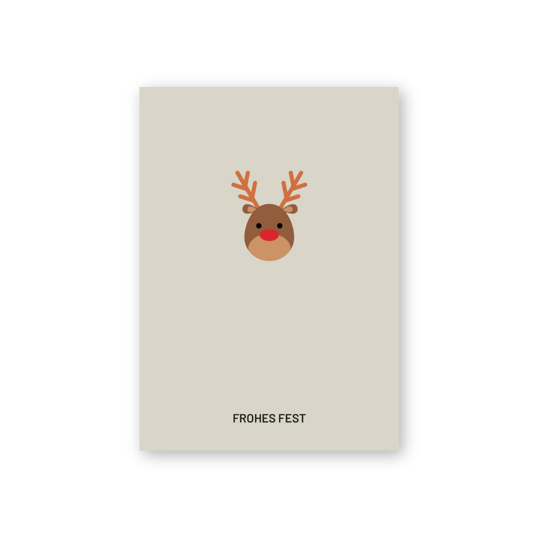 Postkarte - Rentier