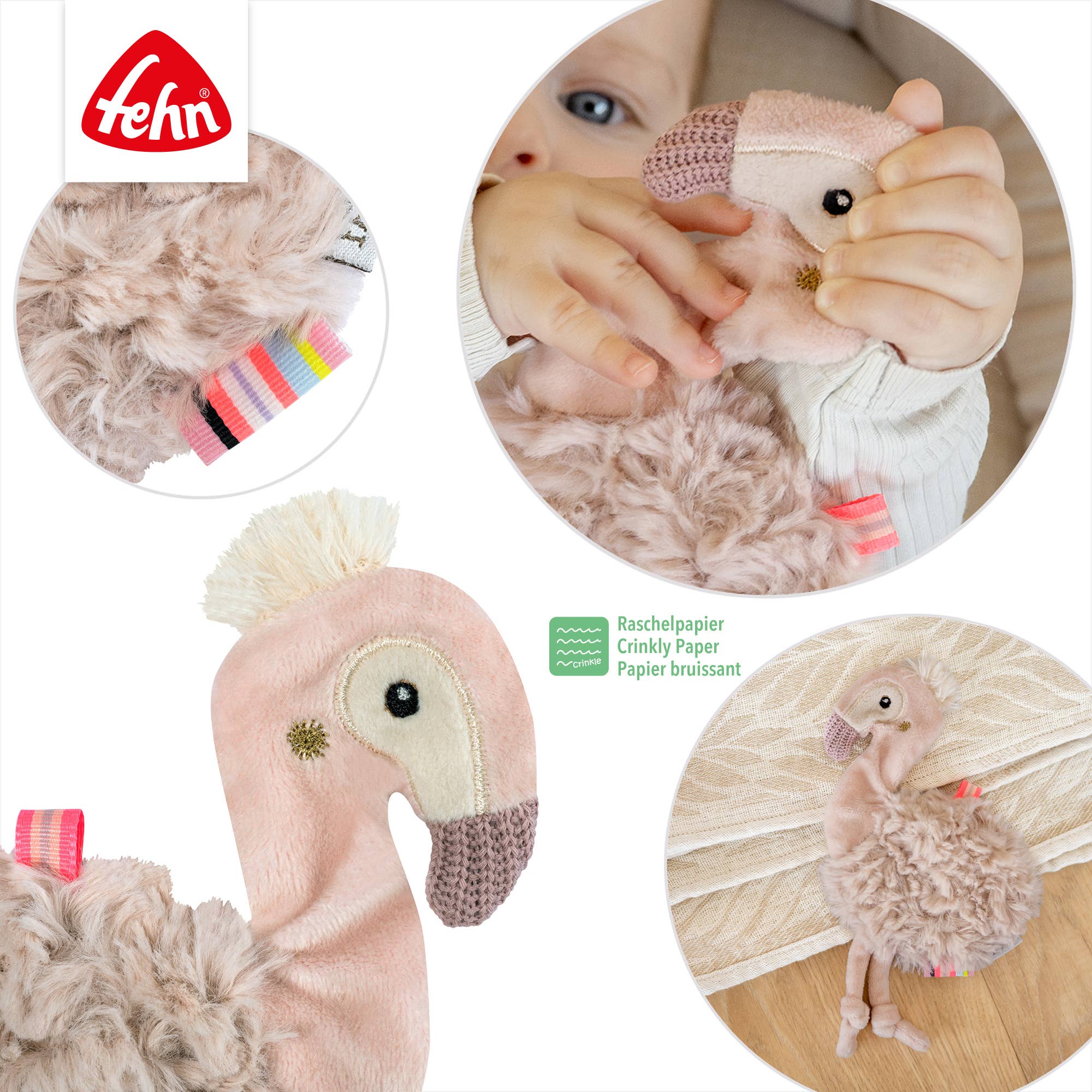 Knister-Flamingo - Activity-Rascheltier