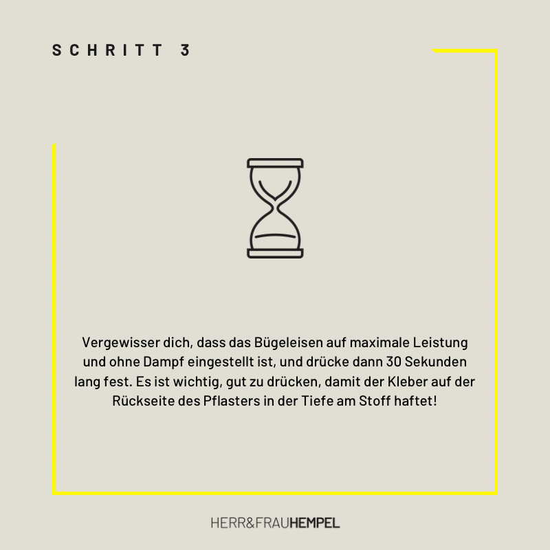 Bügelmotiv - Pflaster mit Herz