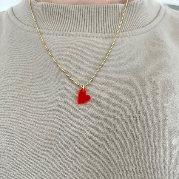 Kette mit rotem Herz (8241011032328)