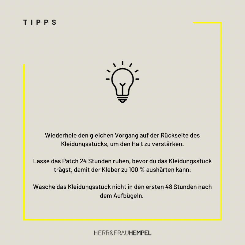 Bügelmotiv - Pflaster mit Herz