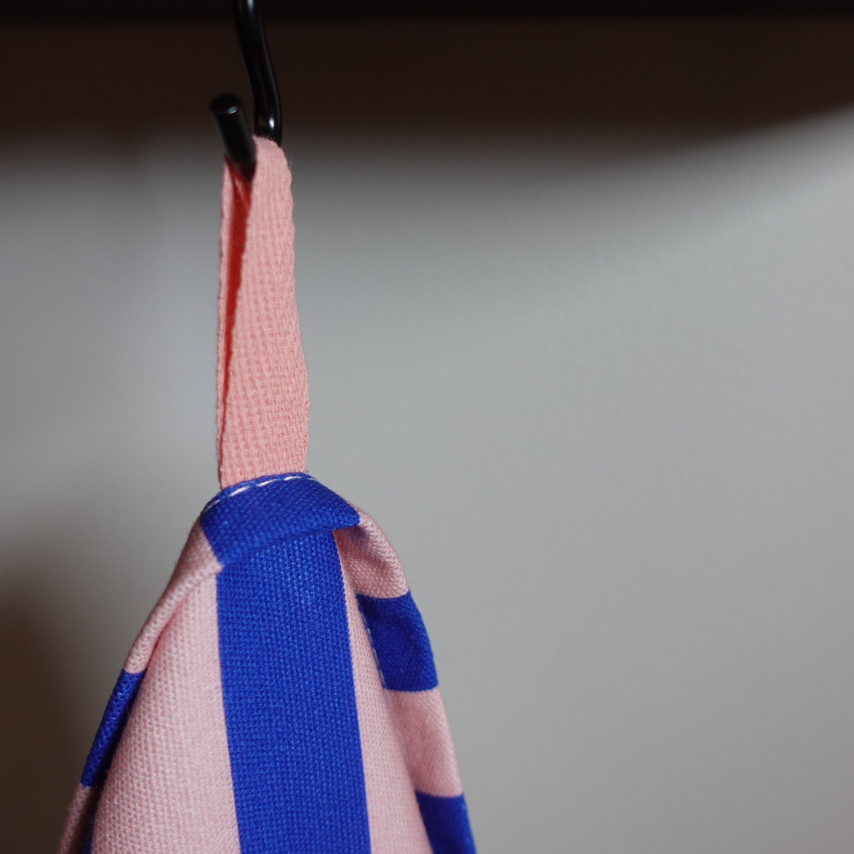 Geschirrhandtuch Streifen blau-rosa