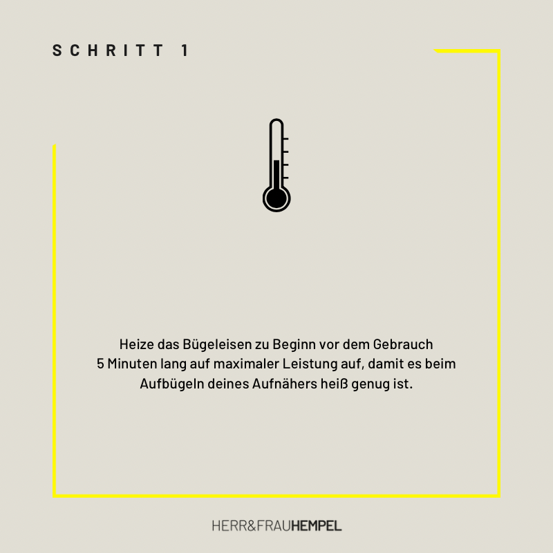 Bügelmotiv - Pflaster mit Herz