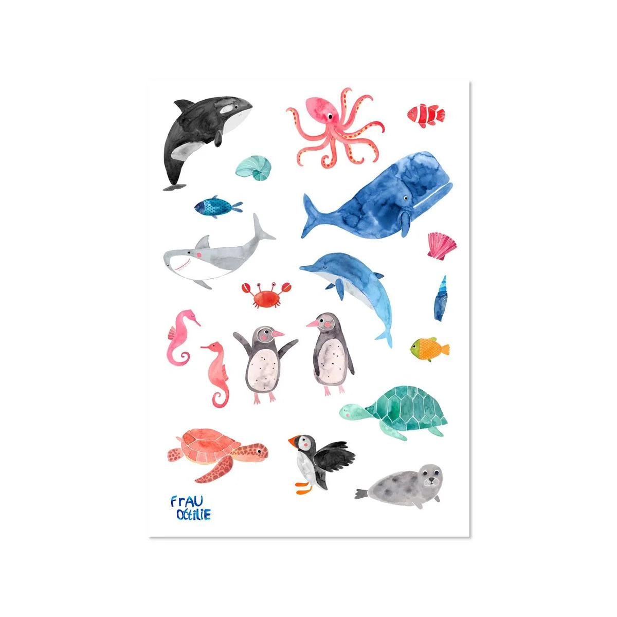 Spülmaschinensticker - Wildes Meer