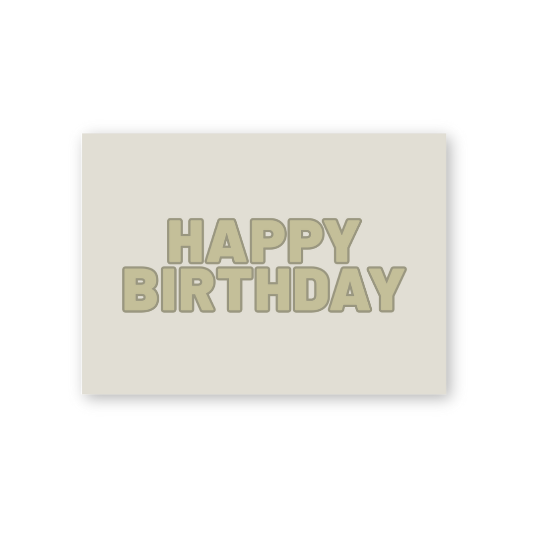 Postkarte - HAPPY BIRTHDAY