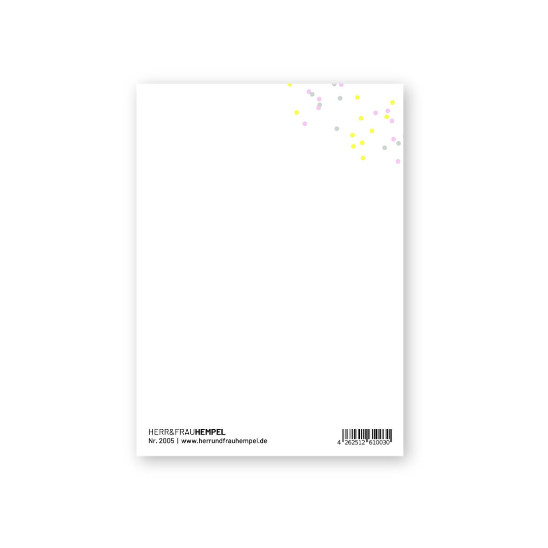 Postkarte - KONFETTIREGEN FÜR DICH