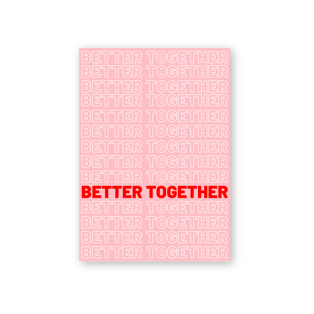 Postkarte - BETTER TOGETHER