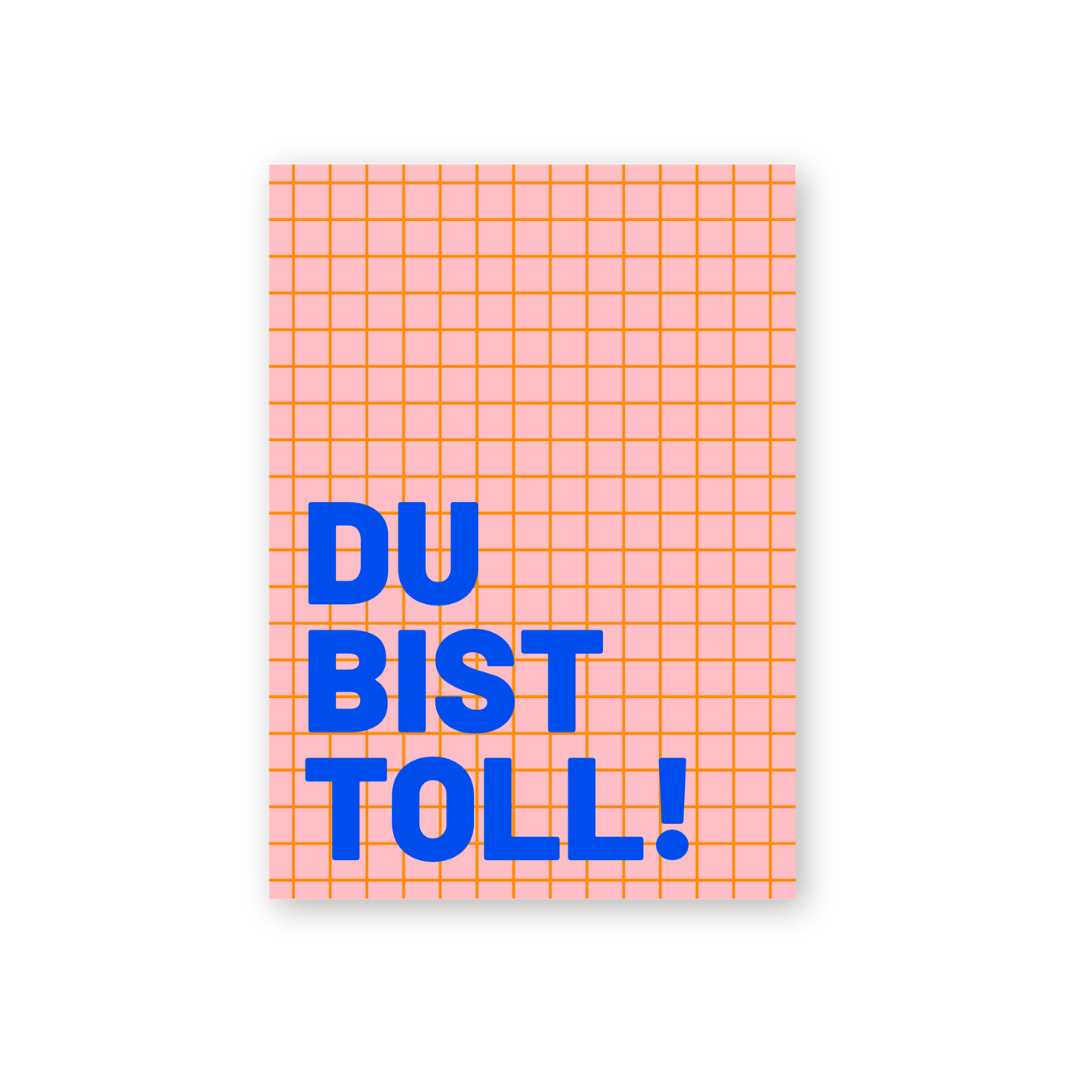 Postkarte - DU BIST TOLL