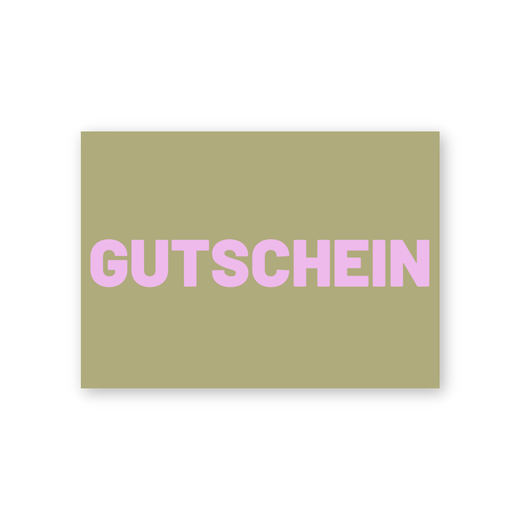 Postkarte - GUTSCHEIN